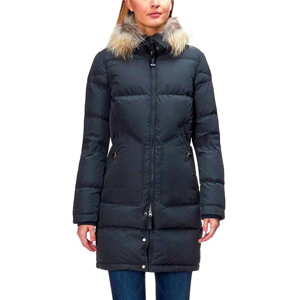 Brown Parajumper Light Long Bear Down Jacket - Women's